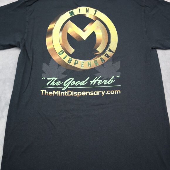 Gildan Shirt Mens M Black Short Sleeve Crew Neck Cotton Graphic Print Casual Tee - Picture 16 of 16